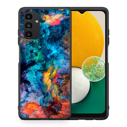 Θήκη Samsung A04s Crayola Paint από τη Smartfits με σχέδιο στο πίσω μέρος και μαύρο περίβλημα | Samsung A04s Crayola Paint case with colorful back and black bezels