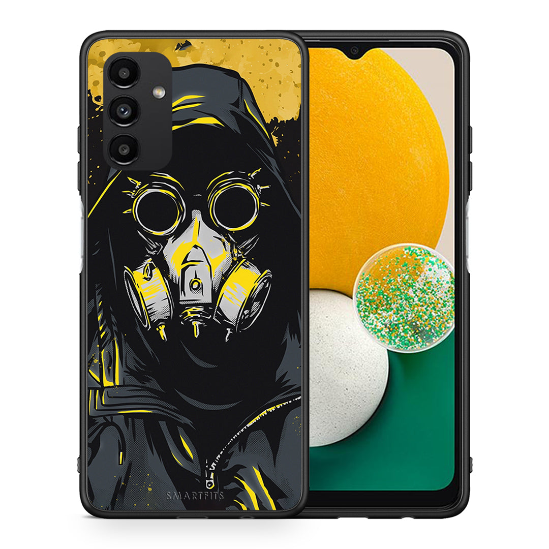 Θήκη Samsung A04s Mask PopArt από τη Smartfits με σχέδιο στο πίσω μέρος και μαύρο περίβλημα | Samsung A04s Mask PopArt case with colorful back and black bezels