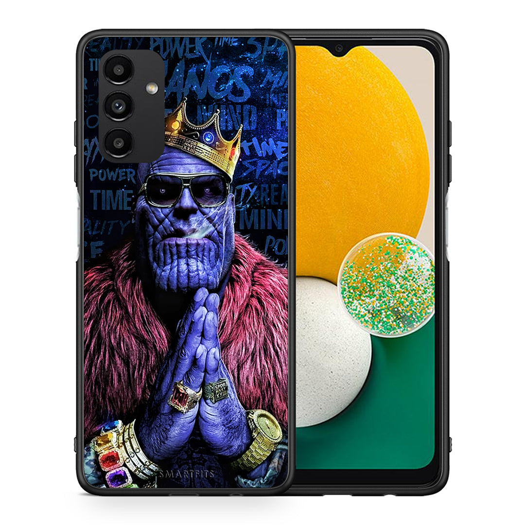 Θήκη Samsung A04s Thanos PopArt από τη Smartfits με σχέδιο στο πίσω μέρος και μαύρο περίβλημα | Samsung A04s Thanos PopArt case with colorful back and black bezels