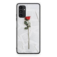 Thumbnail for Samsung A04s Red Rose θήκη από τη Smartfits με σχέδιο στο πίσω μέρος και μαύρο περίβλημα | Smartphone case with colorful back and black bezels by Smartfits