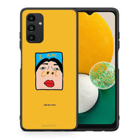 Thumbnail for Θήκη Αγίου Βαλεντίνου Samsung A13 5G So Cool από τη Smartfits με σχέδιο στο πίσω μέρος και μαύρο περίβλημα | Samsung A13 5G So Cool case with colorful back and black bezels