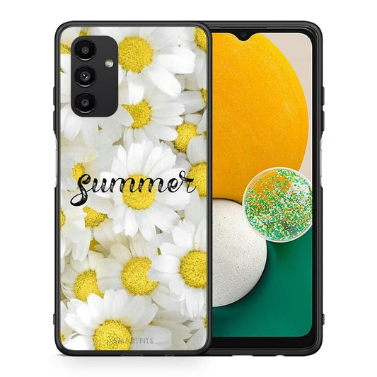Θήκη Samsung A13 5G Summer Daisies από τη Smartfits με σχέδιο στο πίσω μέρος και μαύρο περίβλημα | Samsung A13 5G Summer Daisies case with colorful back and black bezels