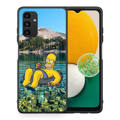 Θήκη Samsung A13 5G Summer Happiness από τη Smartfits με σχέδιο στο πίσω μέρος και μαύρο περίβλημα | Samsung A13 5G Summer Happiness case with colorful back and black bezels