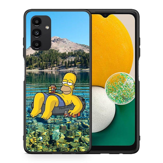 Θήκη Samsung A13 5G Summer Happiness από τη Smartfits με σχέδιο στο πίσω μέρος και μαύρο περίβλημα | Samsung A13 5G Summer Happiness case with colorful back and black bezels