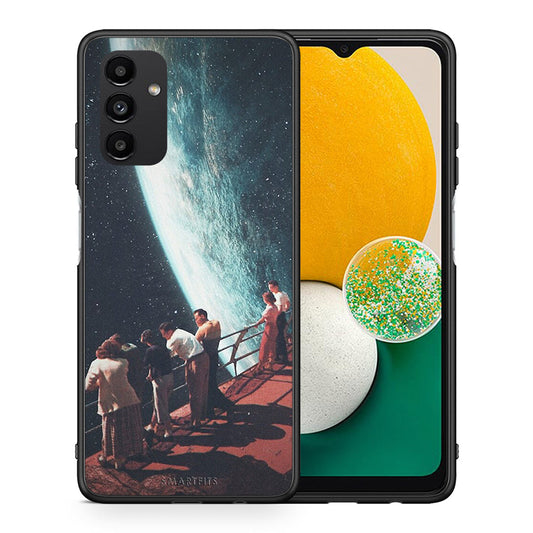 Θήκη Samsung A04s Surreal View από τη Smartfits με σχέδιο στο πίσω μέρος και μαύρο περίβλημα | Samsung A04s Surreal View case with colorful back and black bezels