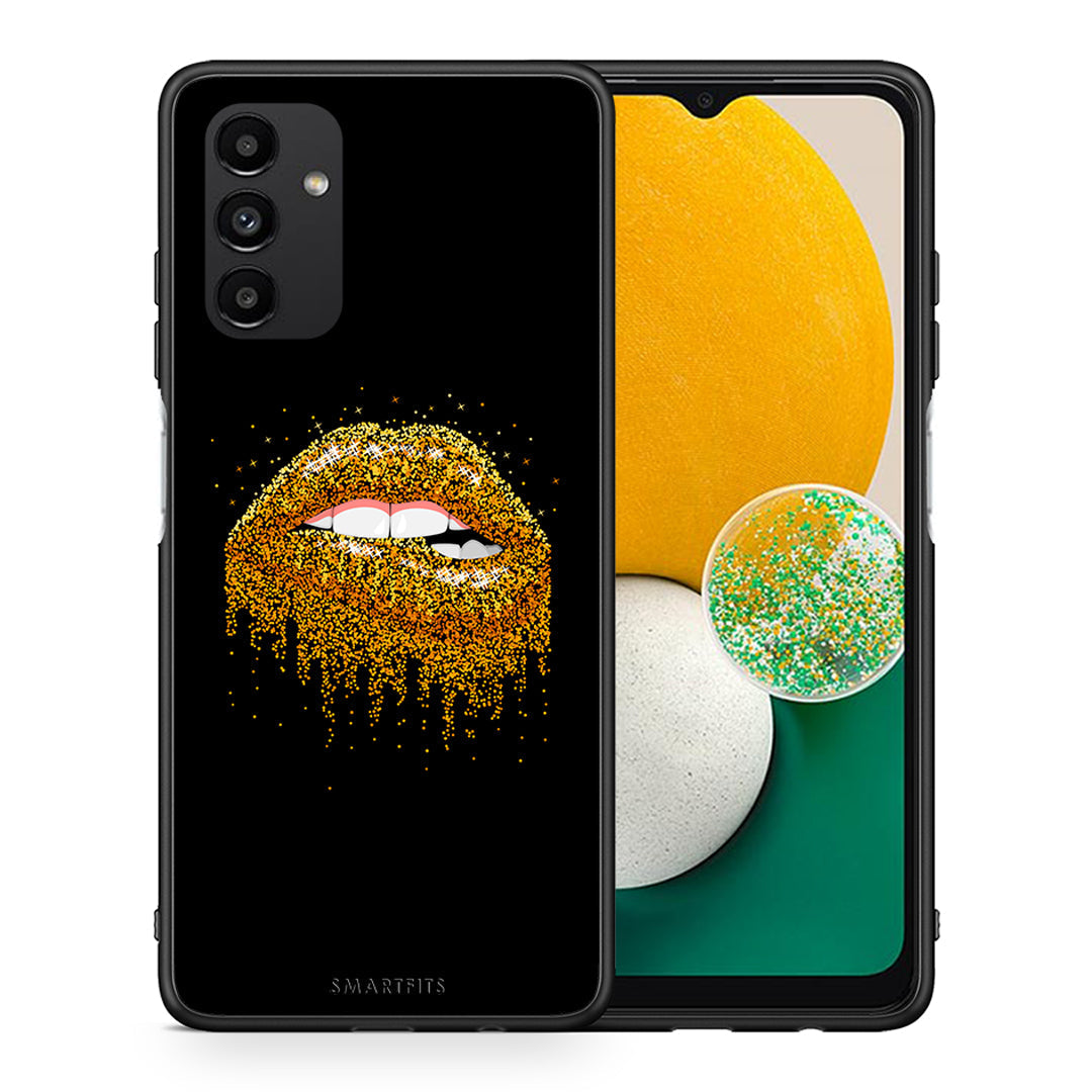 Θήκη Samsung A04s Golden Valentine από τη Smartfits με σχέδιο στο πίσω μέρος και μαύρο περίβλημα | Samsung A04s Golden Valentine case with colorful back and black bezels