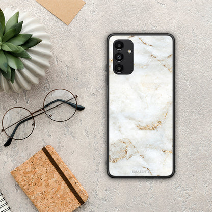 White Gold Marble - Samsung Galaxy A04s θήκη