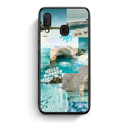 Samsung A20e Aesthetic Summer Θήκη από τη Smartfits με σχέδιο στο πίσω μέρος και μαύρο περίβλημα | Smartphone case with colorful back and black bezels by Smartfits