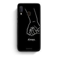 Thumbnail for Samsung A20e Always & Forever 1 Θήκη Αγίου Βαλεντίνου από τη Smartfits με σχέδιο στο πίσω μέρος και μαύρο περίβλημα | Smartphone case with colorful back and black bezels by Smartfits