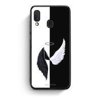 Thumbnail for Samsung A20e Angels Demons θήκη από τη Smartfits με σχέδιο στο πίσω μέρος και μαύρο περίβλημα | Smartphone case with colorful back and black bezels by Smartfits