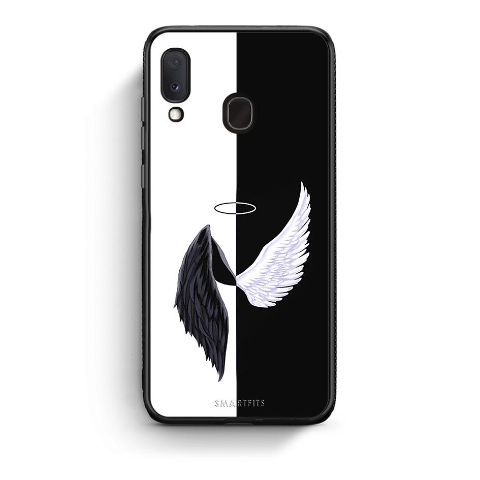 Samsung Galaxy A30 Angels Demons θήκη από τη Smartfits με σχέδιο στο πίσω μέρος και μαύρο περίβλημα | Smartphone case with colorful back and black bezels by Smartfits