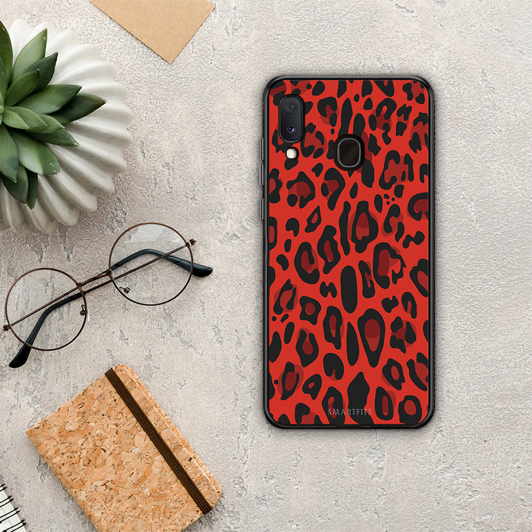 Animal Red Leopard - Samsung Galaxy A20e θήκη