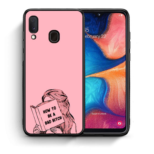 Θήκη Samsung Galaxy A30 Bad Bitch από τη Smartfits με σχέδιο στο πίσω μέρος και μαύρο περίβλημα | Samsung Galaxy A30 Bad Bitch case with colorful back and black bezels