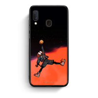 Thumbnail for Samsung A20e Basketball Hero θήκη από τη Smartfits με σχέδιο στο πίσω μέρος και μαύρο περίβλημα | Smartphone case with colorful back and black bezels by Smartfits