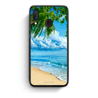 Thumbnail for Samsung Galaxy A30 Beautiful Beach θήκη από τη Smartfits με σχέδιο στο πίσω μέρος και μαύρο περίβλημα | Smartphone case with colorful back and black bezels by Smartfits