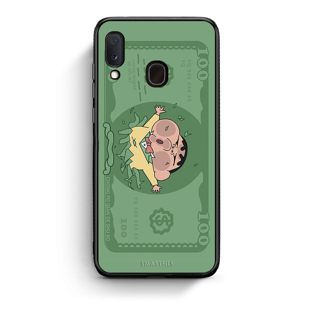 Samsung Galaxy M20 Big Money Θήκη Αγίου Βαλεντίνου από τη Smartfits με σχέδιο στο πίσω μέρος και μαύρο περίβλημα | Smartphone case with colorful back and black bezels by Smartfits