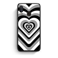 Thumbnail for Samsung A20e Black Hearts θήκη από τη Smartfits με σχέδιο στο πίσω μέρος και μαύρο περίβλημα | Smartphone case with colorful back and black bezels by Smartfits