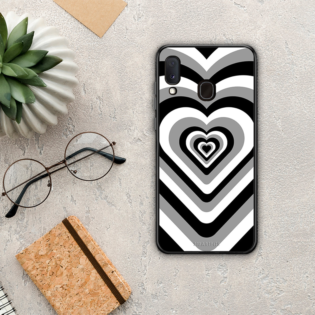 Black Hearts - Samsung Galaxy M20 θήκη