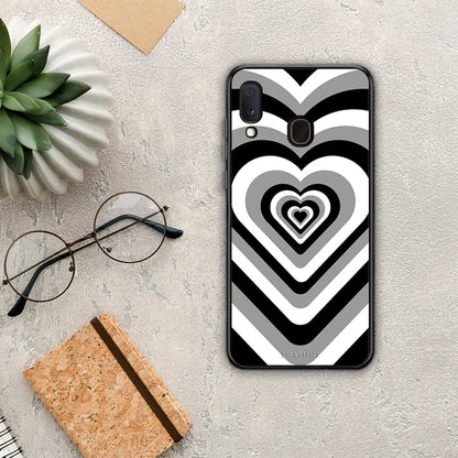 Black Hearts - Samsung Galaxy M20 θήκη