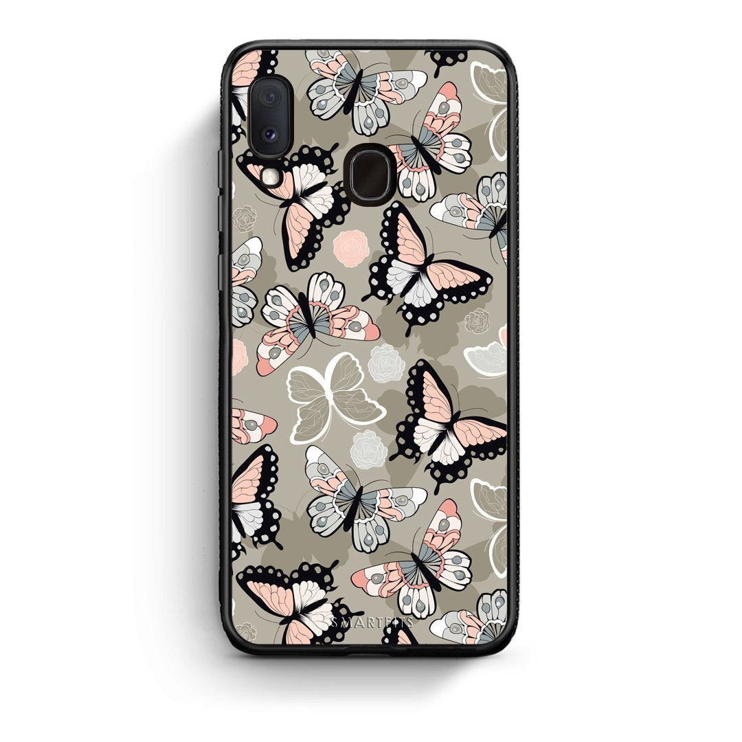 135 - Samsung Galaxy M20 Butterflies Boho case, cover, bumper