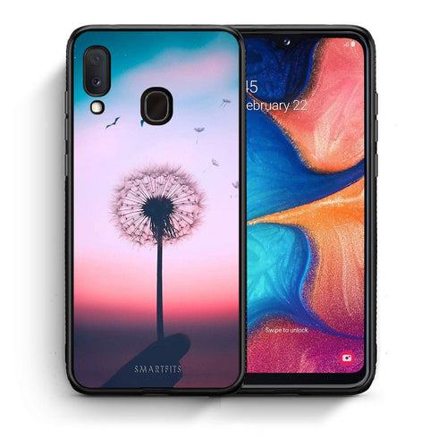 Θήκη Samsung Galaxy A30 Wish Boho από τη Smartfits με σχέδιο στο πίσω μέρος και μαύρο περίβλημα | Samsung Galaxy A30 Wish Boho case with colorful back and black bezels