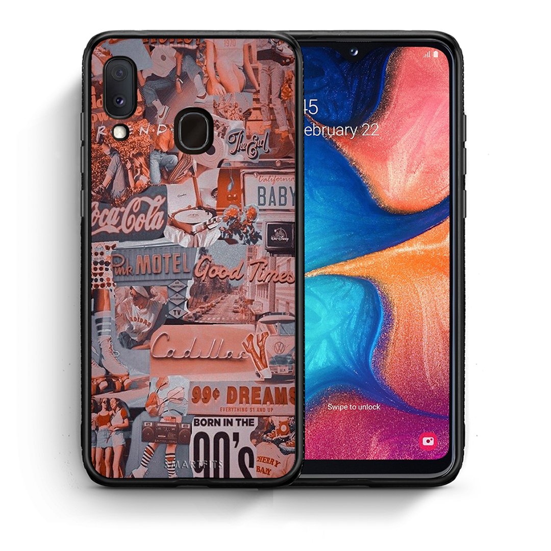 Θήκη Samsung Galaxy A30 Born In 90s από τη Smartfits με σχέδιο στο πίσω μέρος και μαύρο περίβλημα | Samsung Galaxy A30 Born In 90s case with colorful back and black bezels