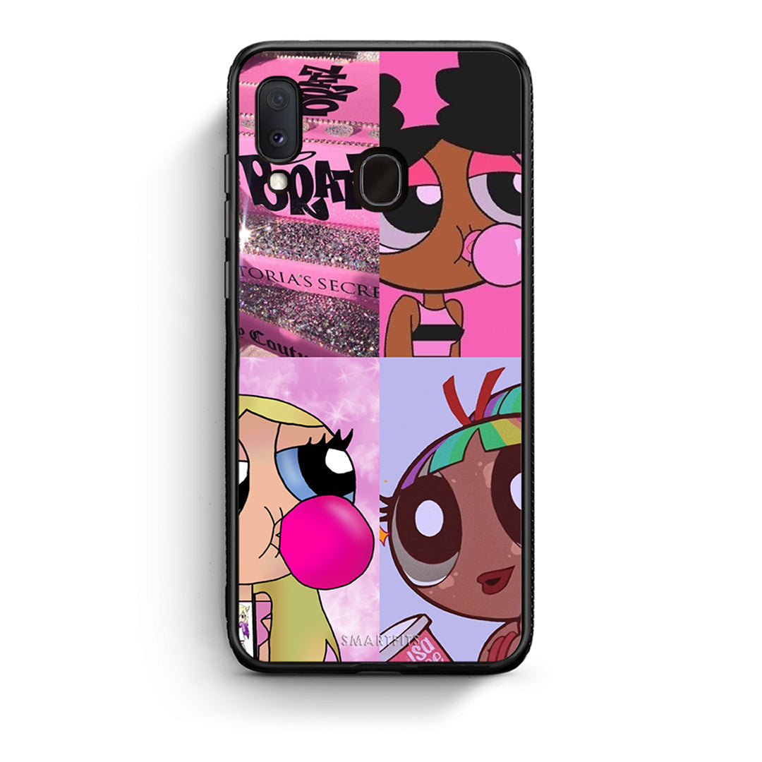 Samsung Galaxy A30 Bubble Girls Θήκη Αγίου Βαλεντίνου από τη Smartfits με σχέδιο στο πίσω μέρος και μαύρο περίβλημα | Smartphone case with colorful back and black bezels by Smartfits