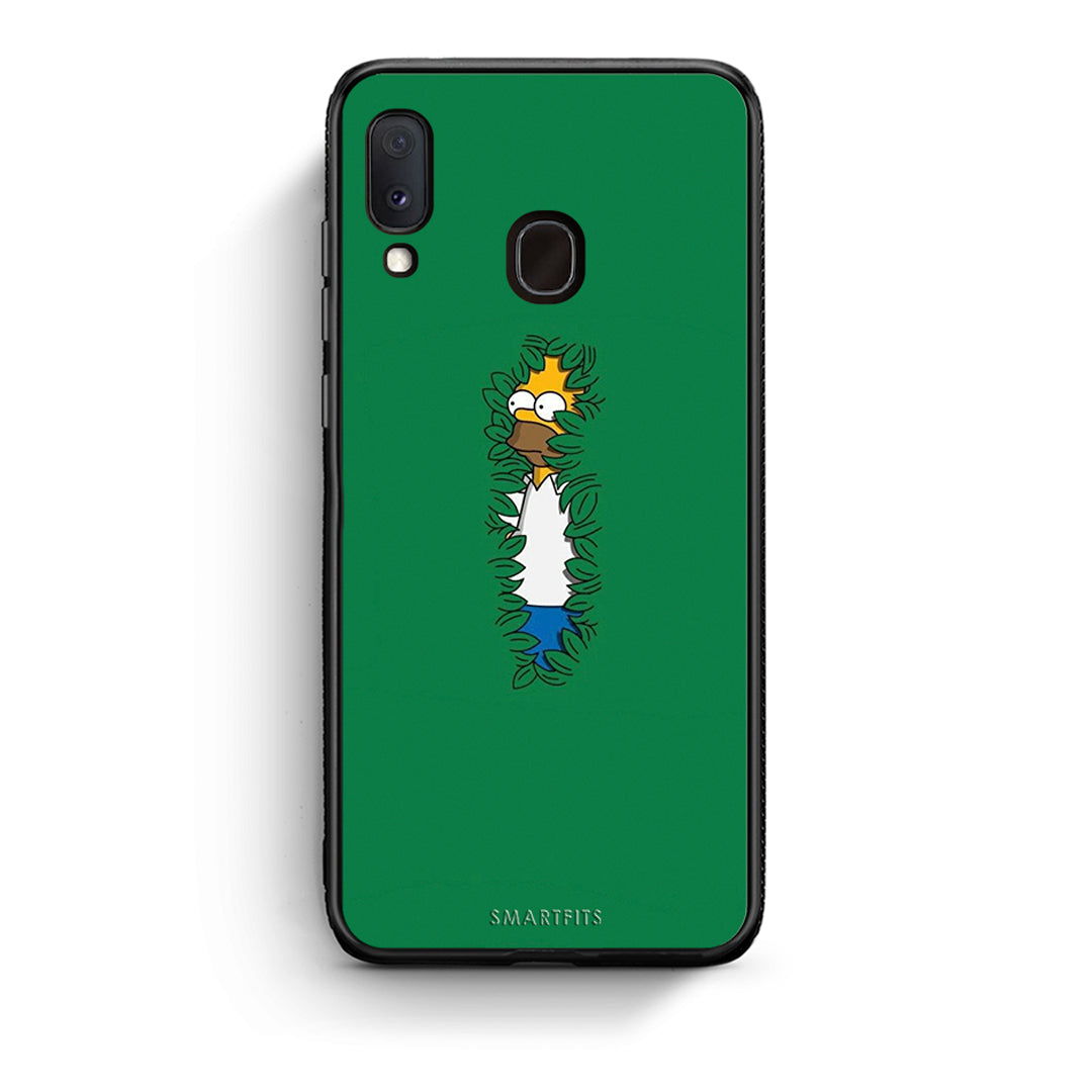 Samsung A20e Bush Man Θήκη Αγίου Βαλεντίνου από τη Smartfits με σχέδιο στο πίσω μέρος και μαύρο περίβλημα | Smartphone case with colorful back and black bezels by Smartfits