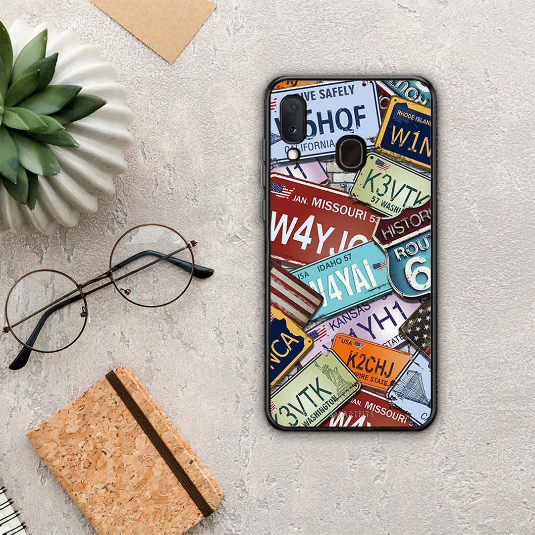 Car Plates - Samsung Galaxy M20 θήκη