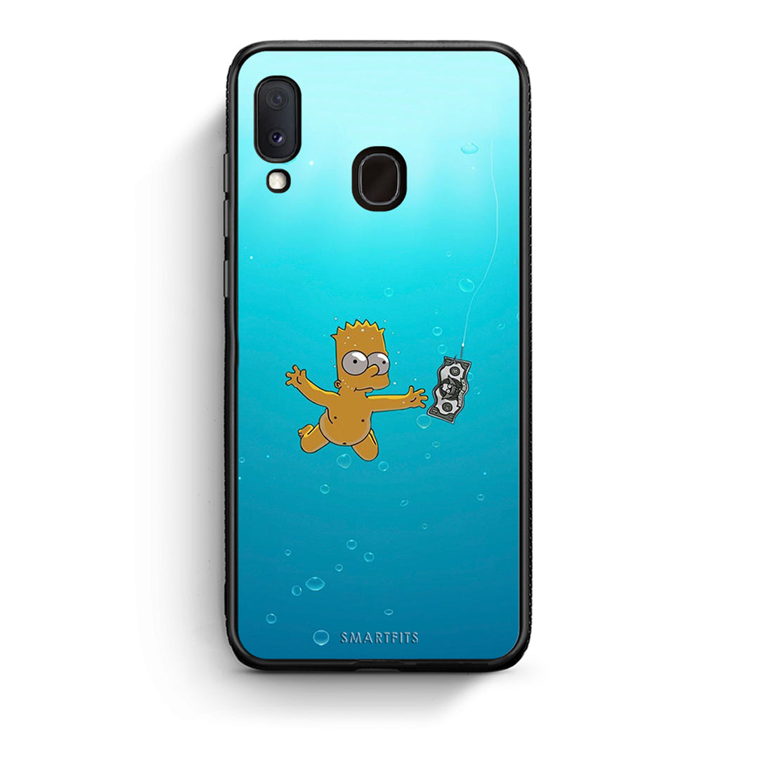 Samsung Galaxy M20 Chasing Money θήκη από τη Smartfits με σχέδιο στο πίσω μέρος και μαύρο περίβλημα | Smartphone case with colorful back and black bezels by Smartfits
