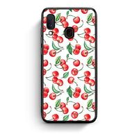 Thumbnail for Samsung A20e Cherry Summer θήκη από τη Smartfits με σχέδιο στο πίσω μέρος και μαύρο περίβλημα | Smartphone case with colorful back and black bezels by Smartfits