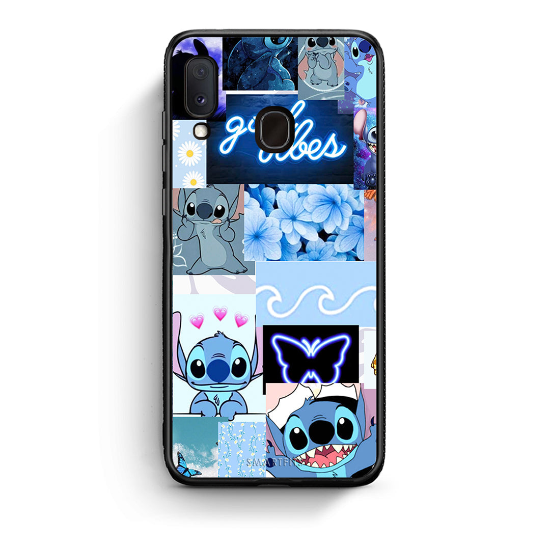 Samsung Galaxy A30 Collage Good Vibes Θήκη Αγίου Βαλεντίνου από τη Smartfits με σχέδιο στο πίσω μέρος και μαύρο περίβλημα | Smartphone case with colorful back and black bezels by Smartfits