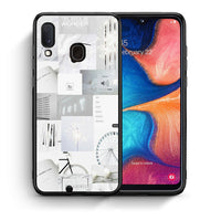Thumbnail for Θήκη Αγίου Βαλεντίνου Samsung A20e Collage Make Me Wonder από τη Smartfits με σχέδιο στο πίσω μέρος και μαύρο περίβλημα | Samsung A20e Collage Make Me Wonder case with colorful back and black bezels