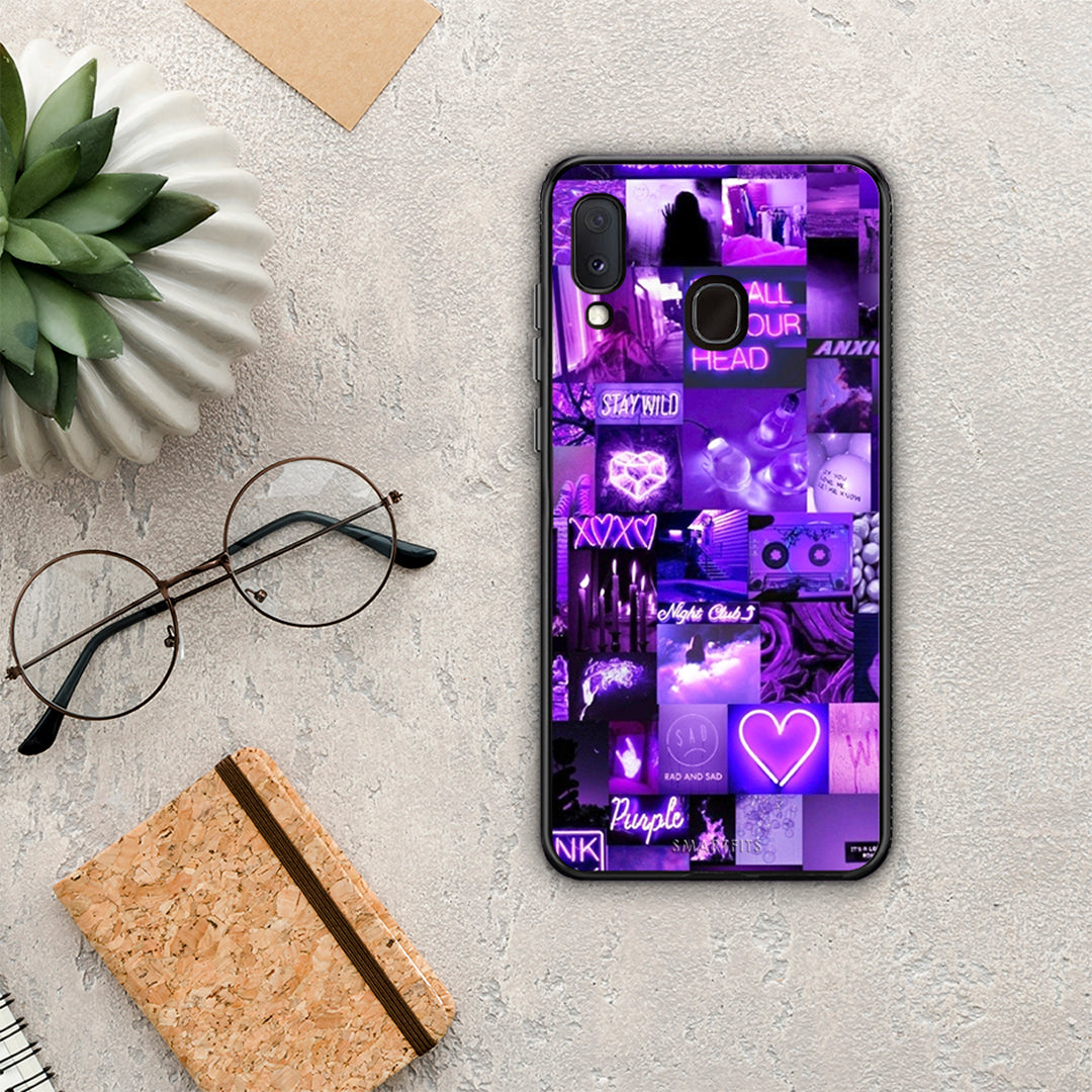 Collage Stay Wild - Samsung Galaxy A30 θήκη