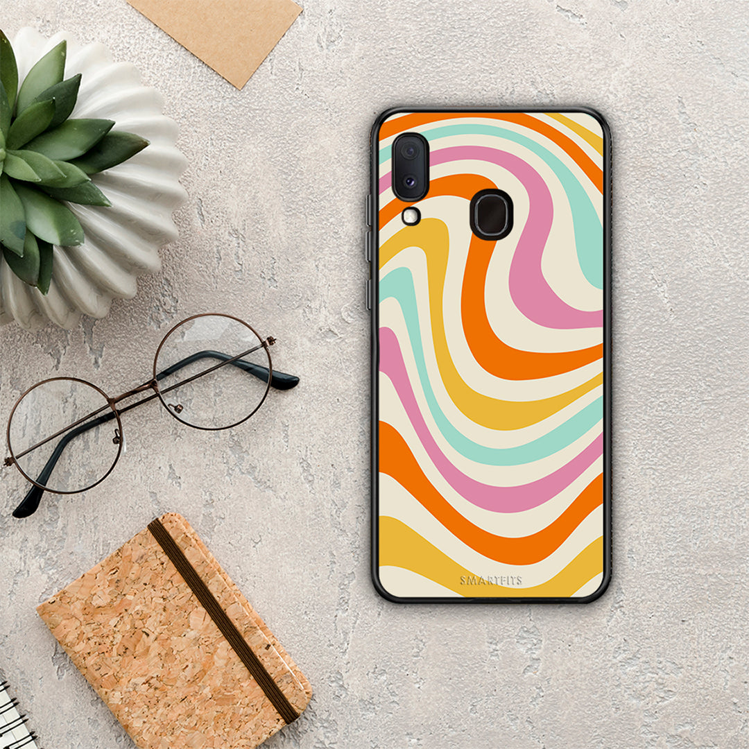 Colourful Waves - Samsung Galaxy M20 θήκη