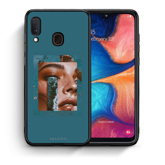 Θήκη Samsung Galaxy M20 Cry An Ocean από τη Smartfits με σχέδιο στο πίσω μέρος και μαύρο περίβλημα | Samsung Galaxy M20 Cry An Ocean case with colorful back and black bezels