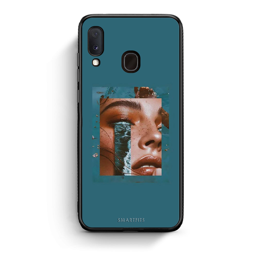 Samsung Galaxy M20 Cry An Ocean θήκη από τη Smartfits με σχέδιο στο πίσω μέρος και μαύρο περίβλημα | Smartphone case with colorful back and black bezels by Smartfits