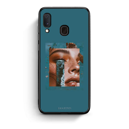 Samsung Galaxy M20 Cry An Ocean θήκη από τη Smartfits με σχέδιο στο πίσω μέρος και μαύρο περίβλημα | Smartphone case with colorful back and black bezels by Smartfits