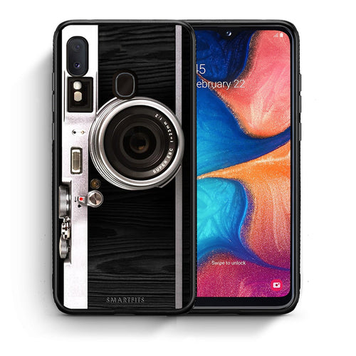 Θήκη Samsung Galaxy A30 Emily In Paris από τη Smartfits με σχέδιο στο πίσω μέρος και μαύρο περίβλημα | Samsung Galaxy A30 Emily In Paris case with colorful back and black bezels