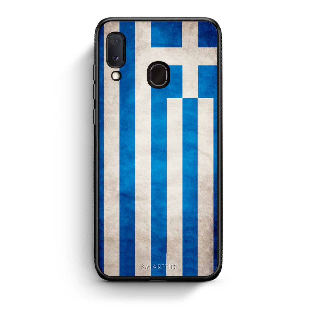 4 - Samsung A20e Greece Flag case, cover, bumper
