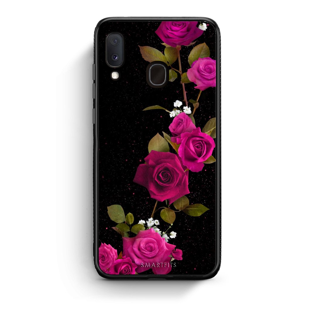 4 - Samsung A20e Red Roses Flower case, cover, bumper
