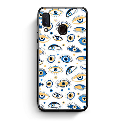 Samsung Galaxy A30 Ftou Ftou θήκη από τη Smartfits με σχέδιο στο πίσω μέρος και μαύρο περίβλημα | Smartphone case with colorful back and black bezels by Smartfits