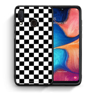 Thumbnail for Θήκη Samsung A20e Squares Geometric από τη Smartfits με σχέδιο στο πίσω μέρος και μαύρο περίβλημα | Samsung A20e Squares Geometric case with colorful back and black bezels