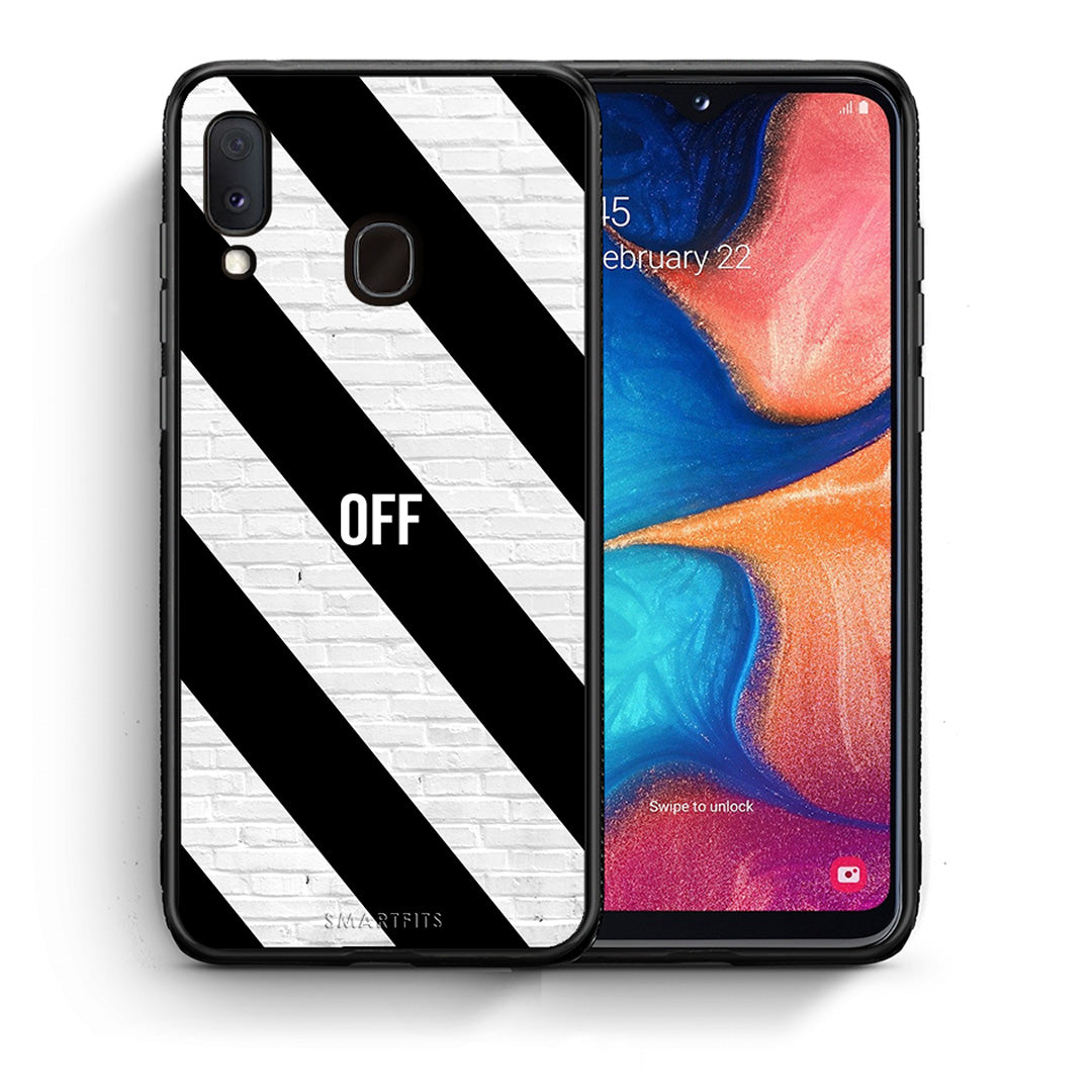 Θήκη Samsung Galaxy A30 Get Off από τη Smartfits με σχέδιο στο πίσω μέρος και μαύρο περίβλημα | Samsung Galaxy A30 Get Off case with colorful back and black bezels