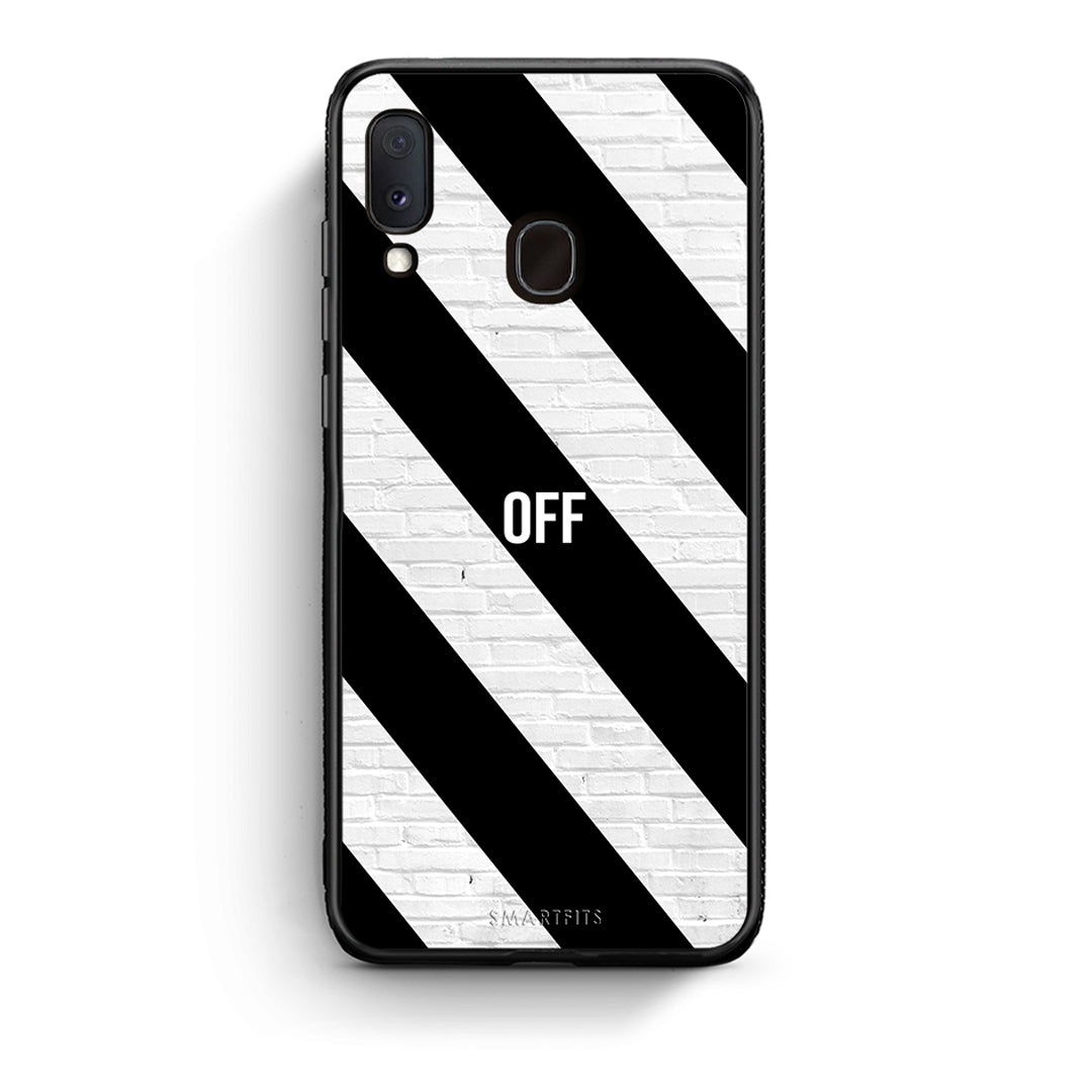 Samsung Galaxy A30 Get Off θήκη από τη Smartfits με σχέδιο στο πίσω μέρος και μαύρο περίβλημα | Smartphone case with colorful back and black bezels by Smartfits