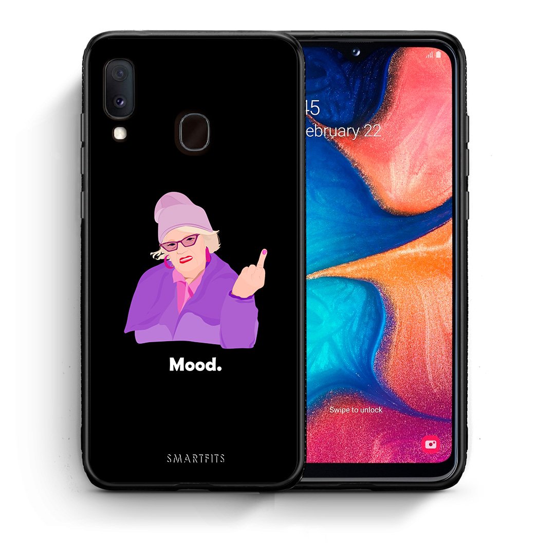 Θήκη Samsung Galaxy M20 Grandma Mood Black από τη Smartfits με σχέδιο στο πίσω μέρος και μαύρο περίβλημα | Samsung Galaxy M20 Grandma Mood Black case with colorful back and black bezels