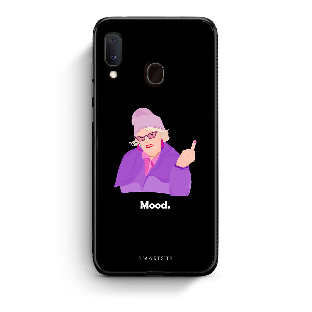 Samsung Galaxy M20 Grandma Mood Black θήκη από τη Smartfits με σχέδιο στο πίσω μέρος και μαύρο περίβλημα | Smartphone case with colorful back and black bezels by Smartfits