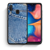 Thumbnail for Θήκη Samsung Galaxy M20 Jeans Pocket από τη Smartfits με σχέδιο στο πίσω μέρος και μαύρο περίβλημα | Samsung Galaxy M20 Jeans Pocket case with colorful back and black bezels