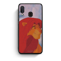 Thumbnail for Samsung Galaxy M20 Lion Love 1 Θήκη Αγίου Βαλεντίνου από τη Smartfits με σχέδιο στο πίσω μέρος και μαύρο περίβλημα | Smartphone case with colorful back and black bezels by Smartfits