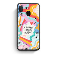 Thumbnail for Samsung Galaxy M20 Manifest Your Vision θήκη από τη Smartfits με σχέδιο στο πίσω μέρος και μαύρο περίβλημα | Smartphone case with colorful back and black bezels by Smartfits